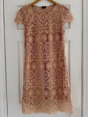 Oasis - Stunning Crochet Boho Midi Dress - USA size 8 - UK size 12
